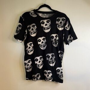 Black Misfits Skull Print Men’s Shirt